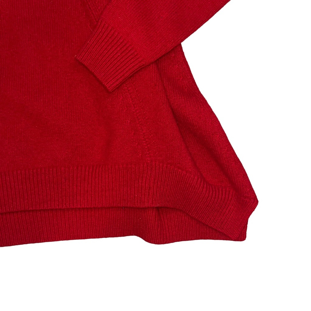 Derek Lam Los Angeles Cable Knit Pullover Sweater Red Sz XL - Picture 4 of 7